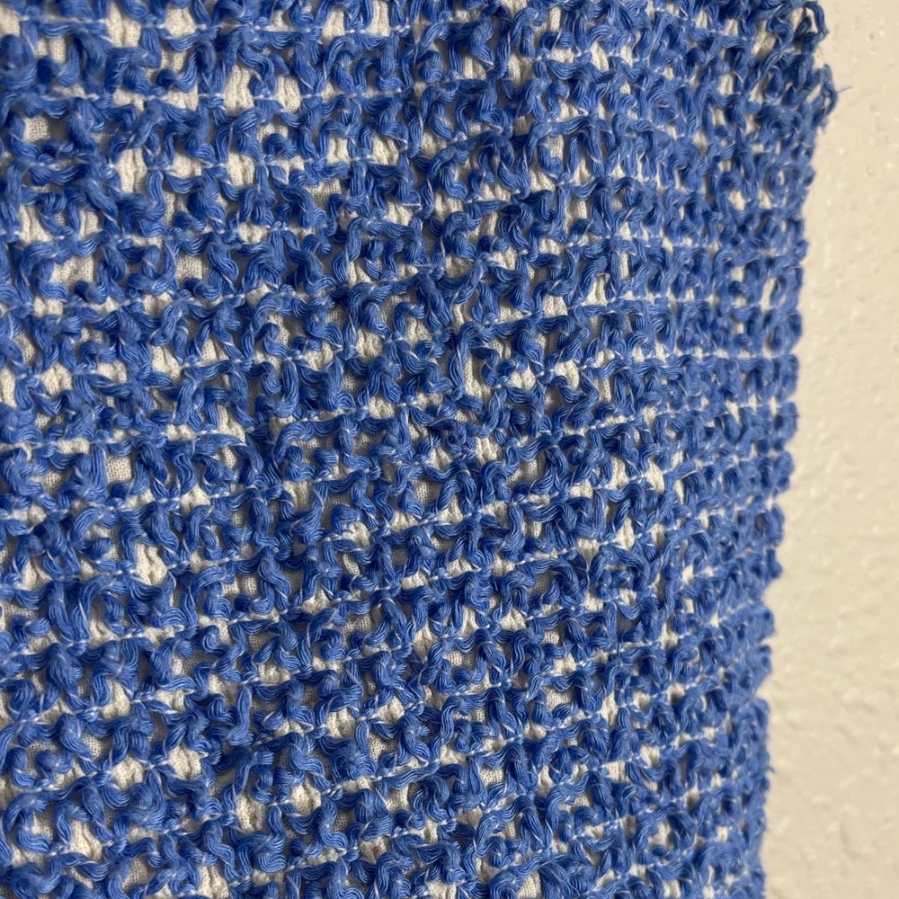 Zara Light Blue Cropped Knit Tank - Picture 3 of 5